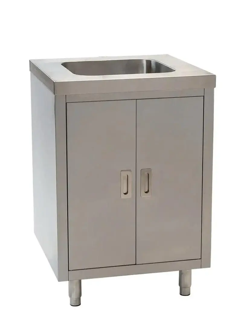 Thumbnail: Stainless Steel Sink Cabinet - Single Bowl - 650mm x 700mm x 900mmH