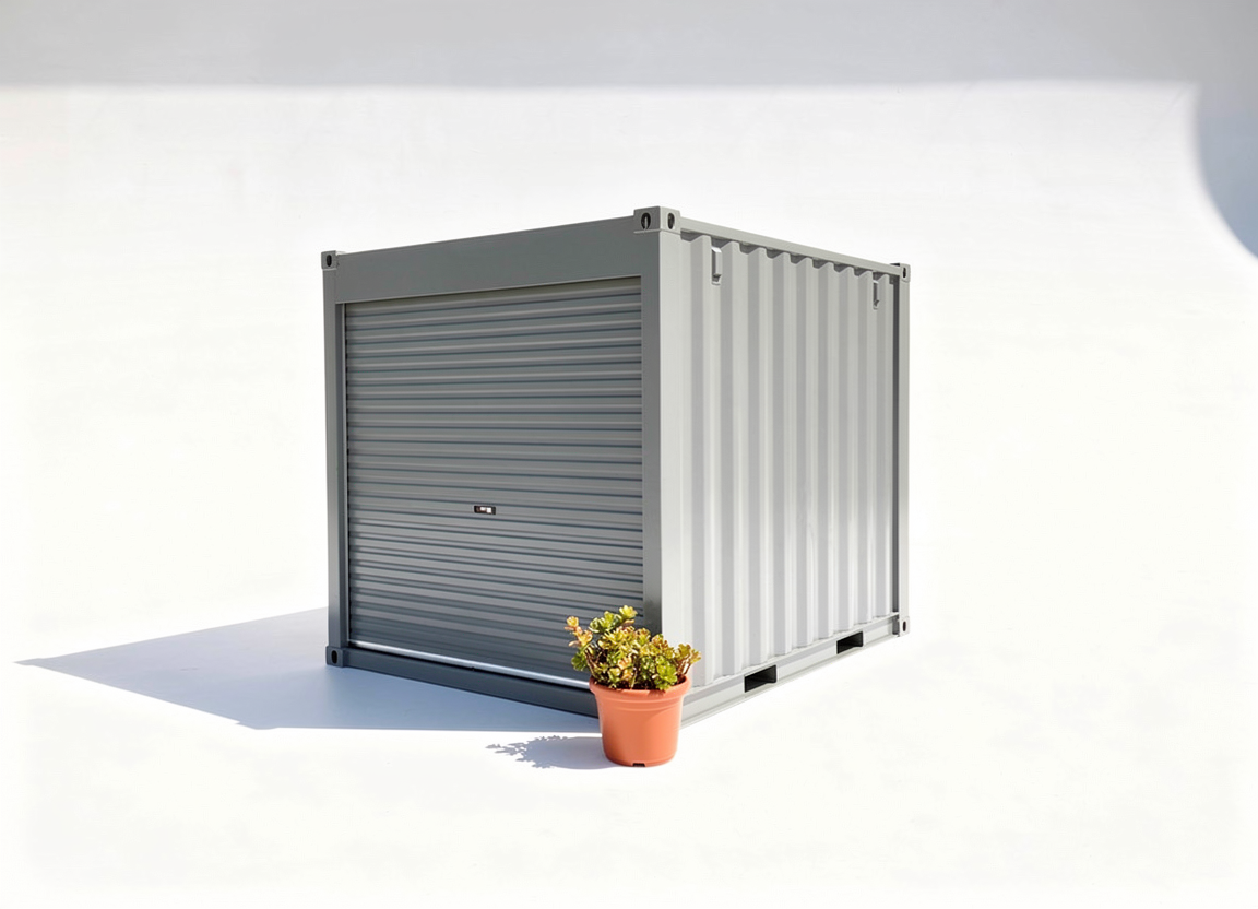 10ft Used Mini Cube Shipping Container storage Roller Door