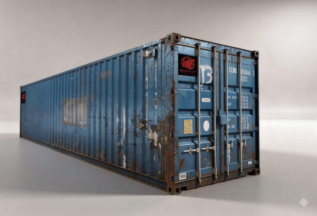 40ft Standard Used Wind & Watertight (WWT) Shipping Container, fully inspected
