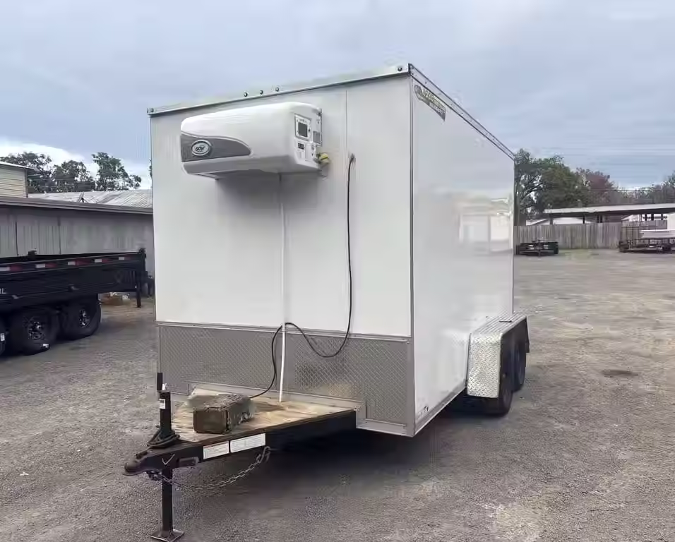 Mobile Cold Storage Unit Trailer Dual Axle