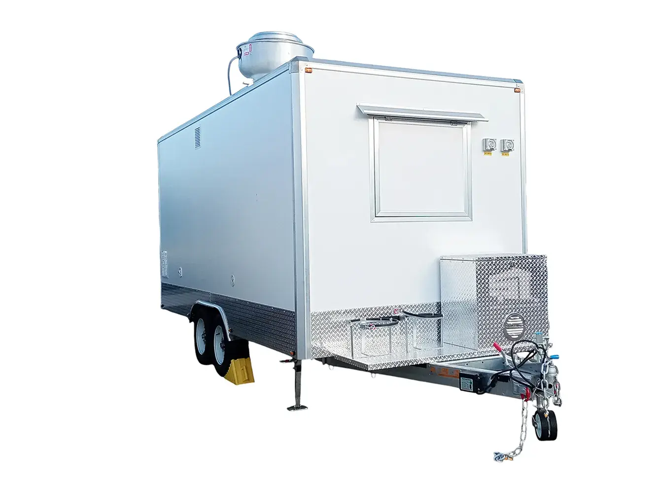 Mobile Kitchen Trailer 5m – Rooftop Exhaust Fan - Double Axle