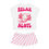 Thumbnail: Women's Pajama Set - Relaxing Pink Axolotl Print
