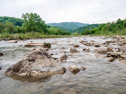 Flowing water