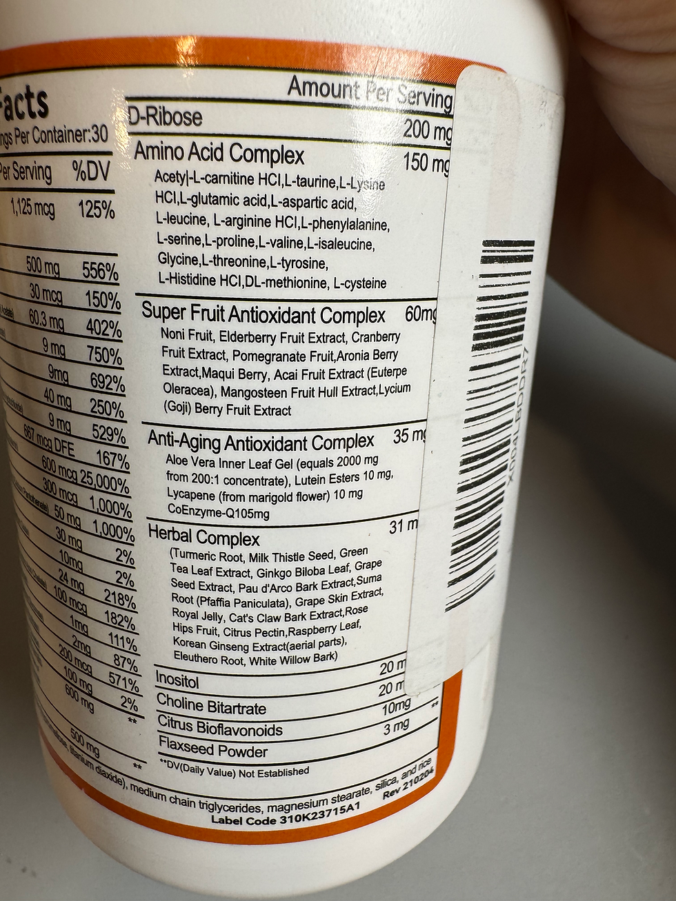 Thumbnail: 1 Bottle Immuno 150 Supplements