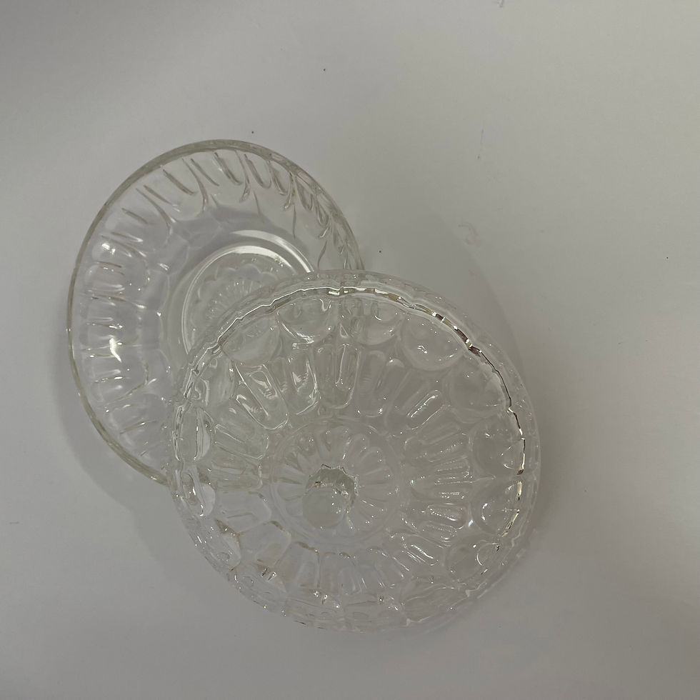 Thumbnail: DM100 Vintage Glass Candy Dish 2pc 