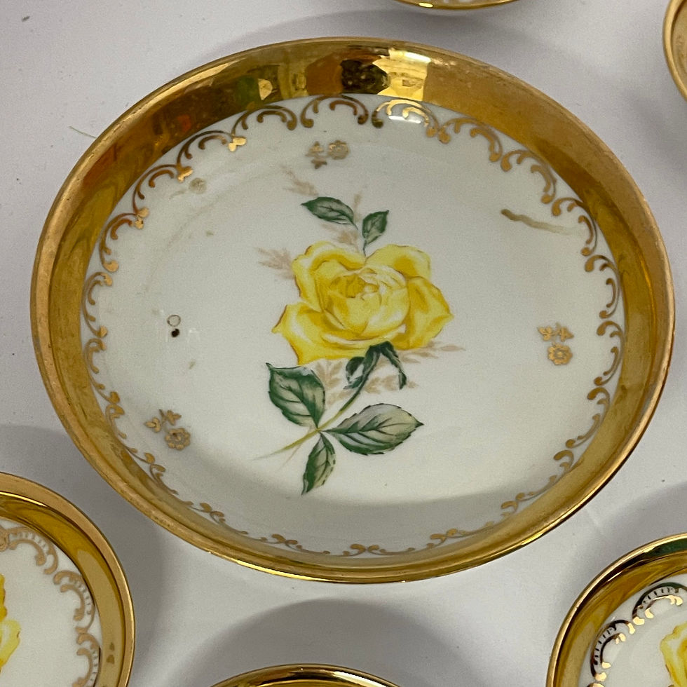 Thumbnail: DM100 Vintage Kunst Bavaria Dessert Set 7pc