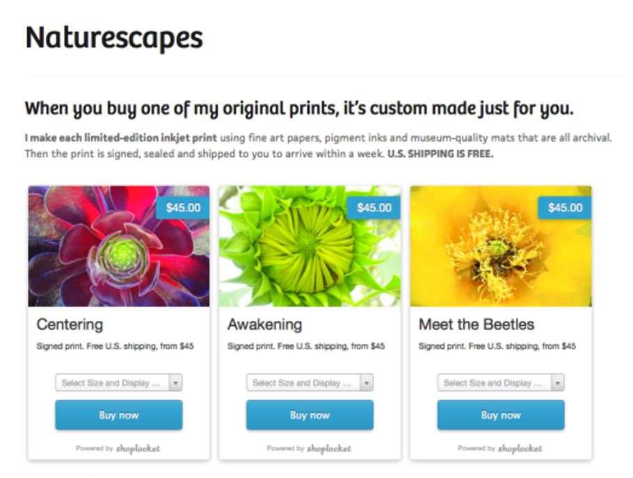 The Naturescapes Shop