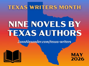 Graphic says Nine Novels by Texas Authors