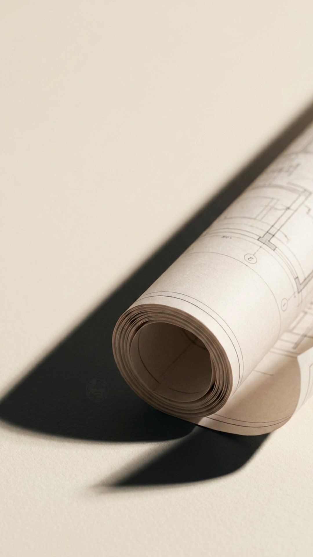 Architectural design visualisation showing buildings and construction plans