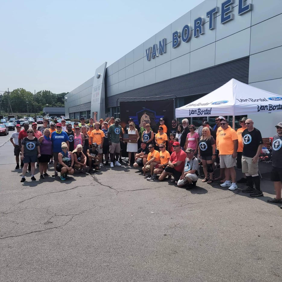 ROC City Mustangz club members at Van Bortel Ford