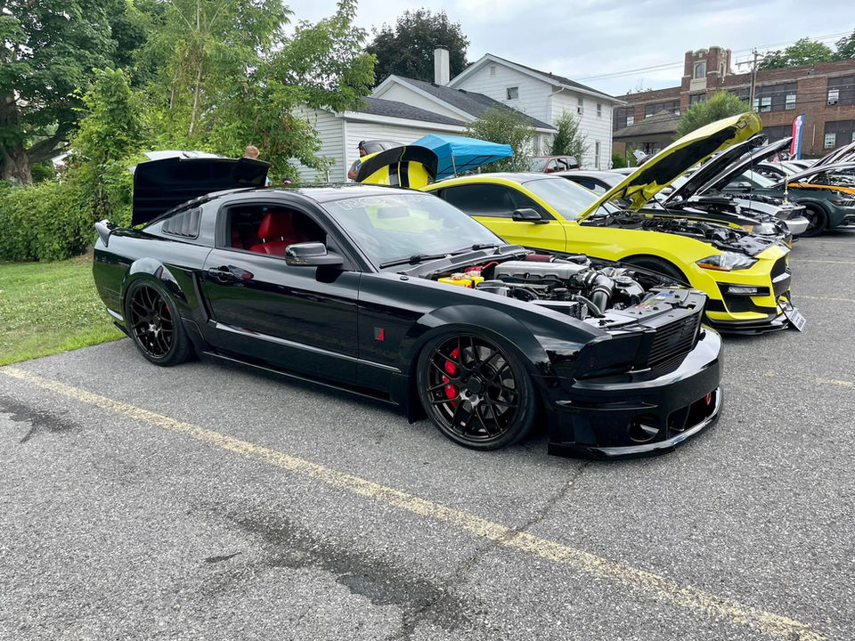 Black Mustang at ROC City Mustangz car show