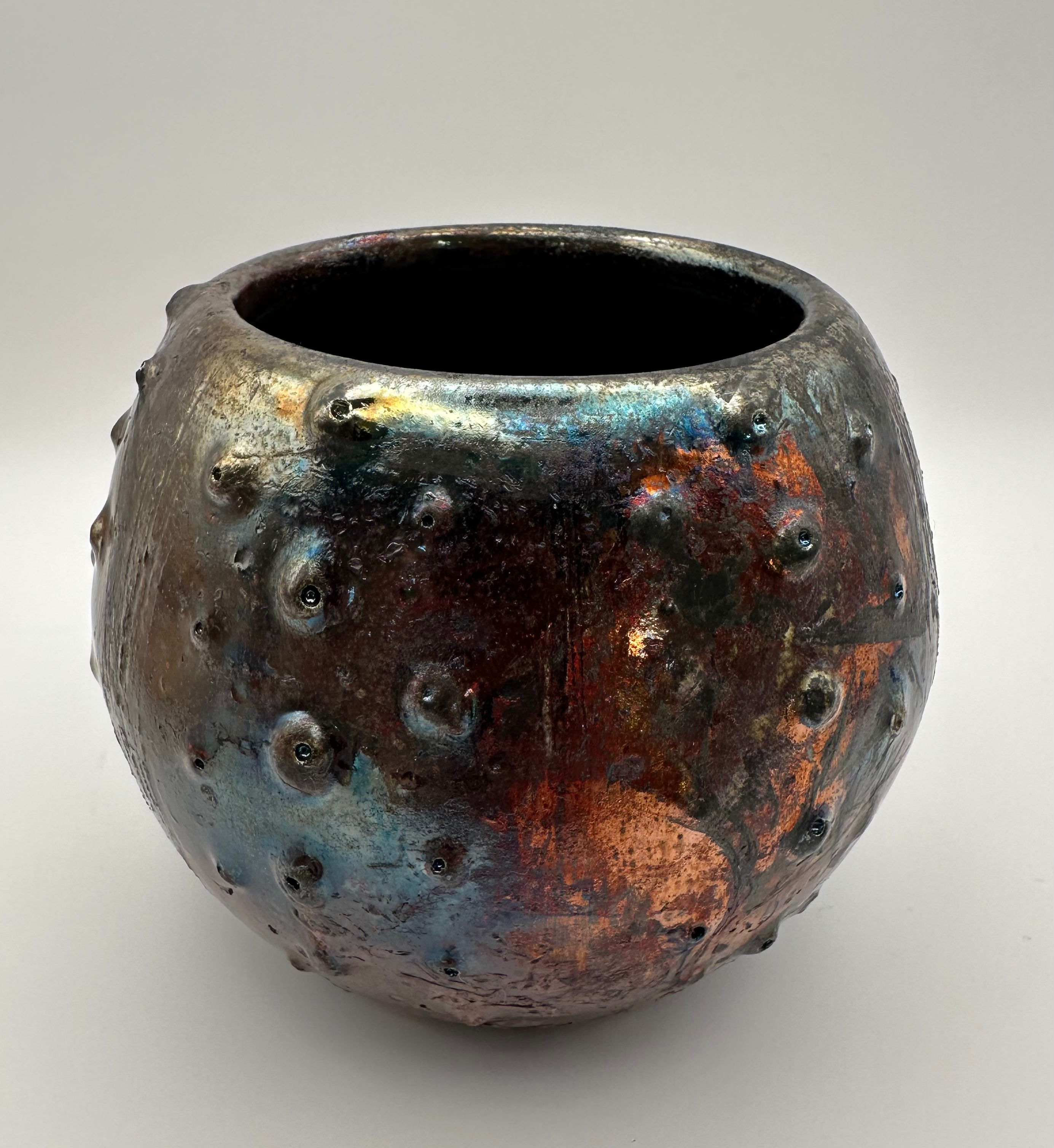 Urchin- Raku Copper- Small