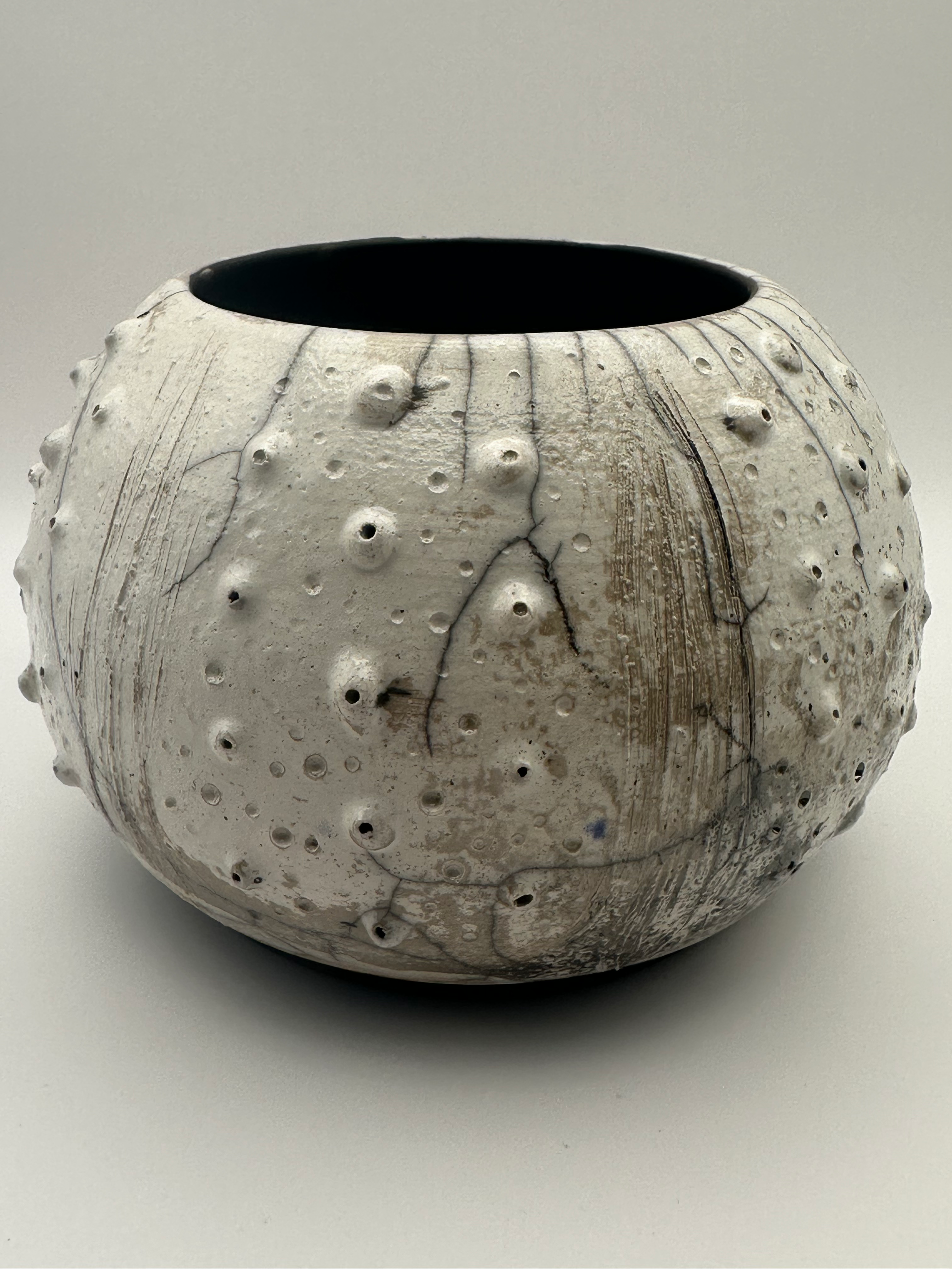 Urchin- Raku Crackle, Medium