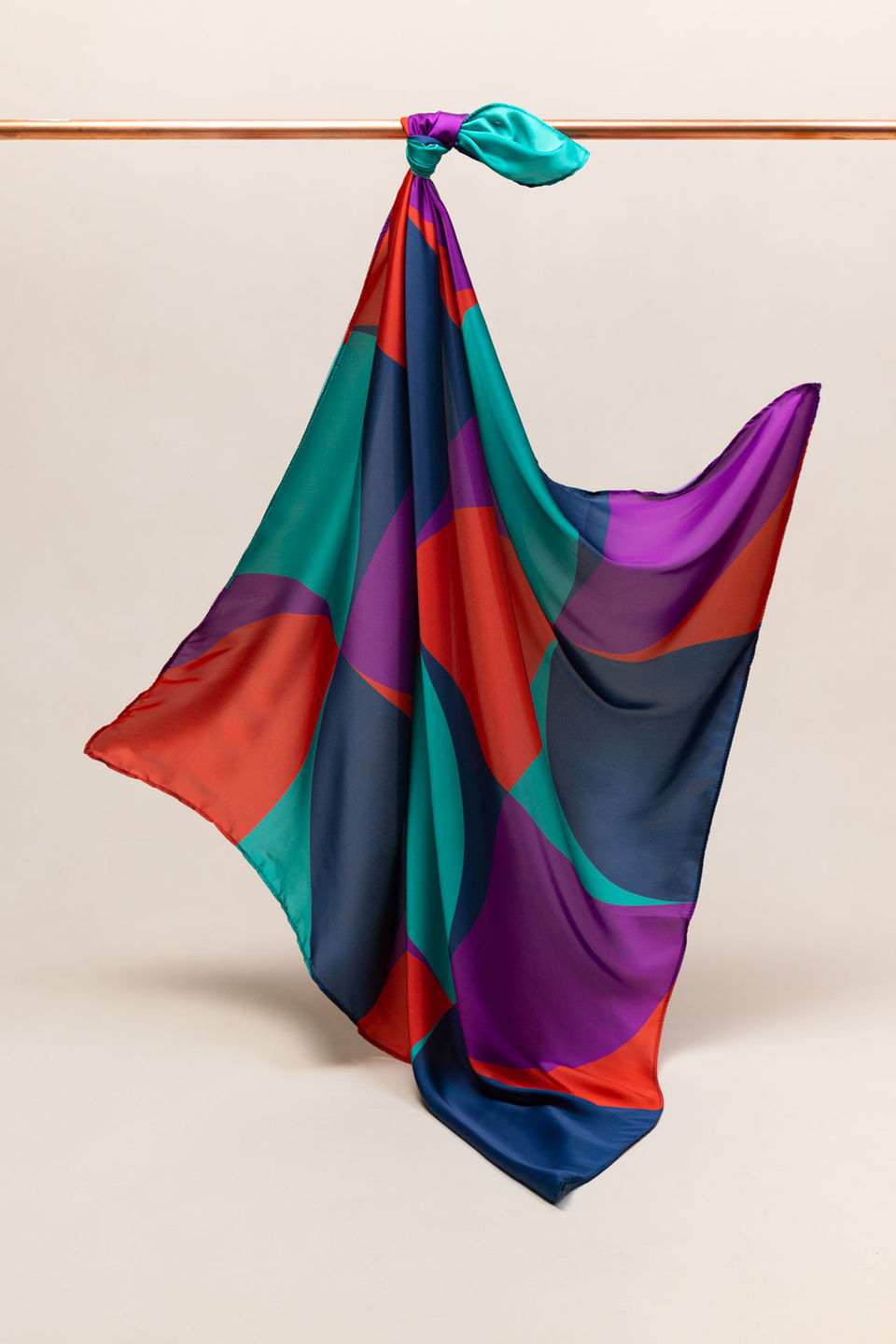 Colorful Silk Scarf Photography