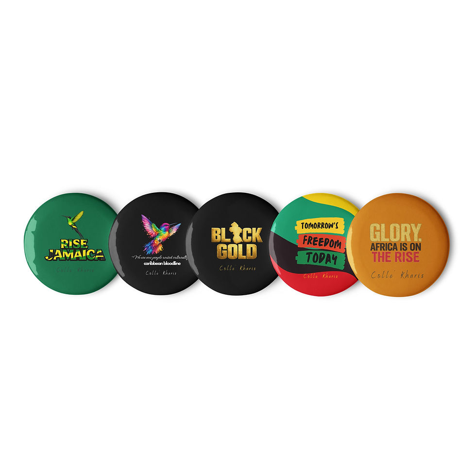 Thumbnail: Collé Kharis "Culture" Collector Pin Button Set