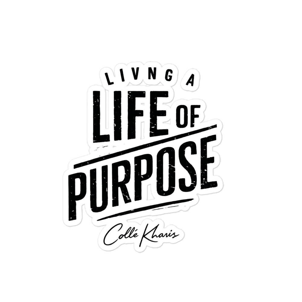 Life of Purpose Bubble-free stickers