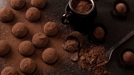 Trufas recién hecho