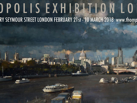 Poster metropolis Exhibition Thompsons Gallery London Douglas Gray 'Gathering Storm' Painting