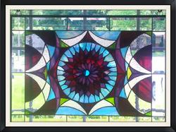 Decorative Abstract Lavender & Aqua
