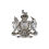 Thumbnail: Heraldic Coat of Arms Wall Motif Silver Large