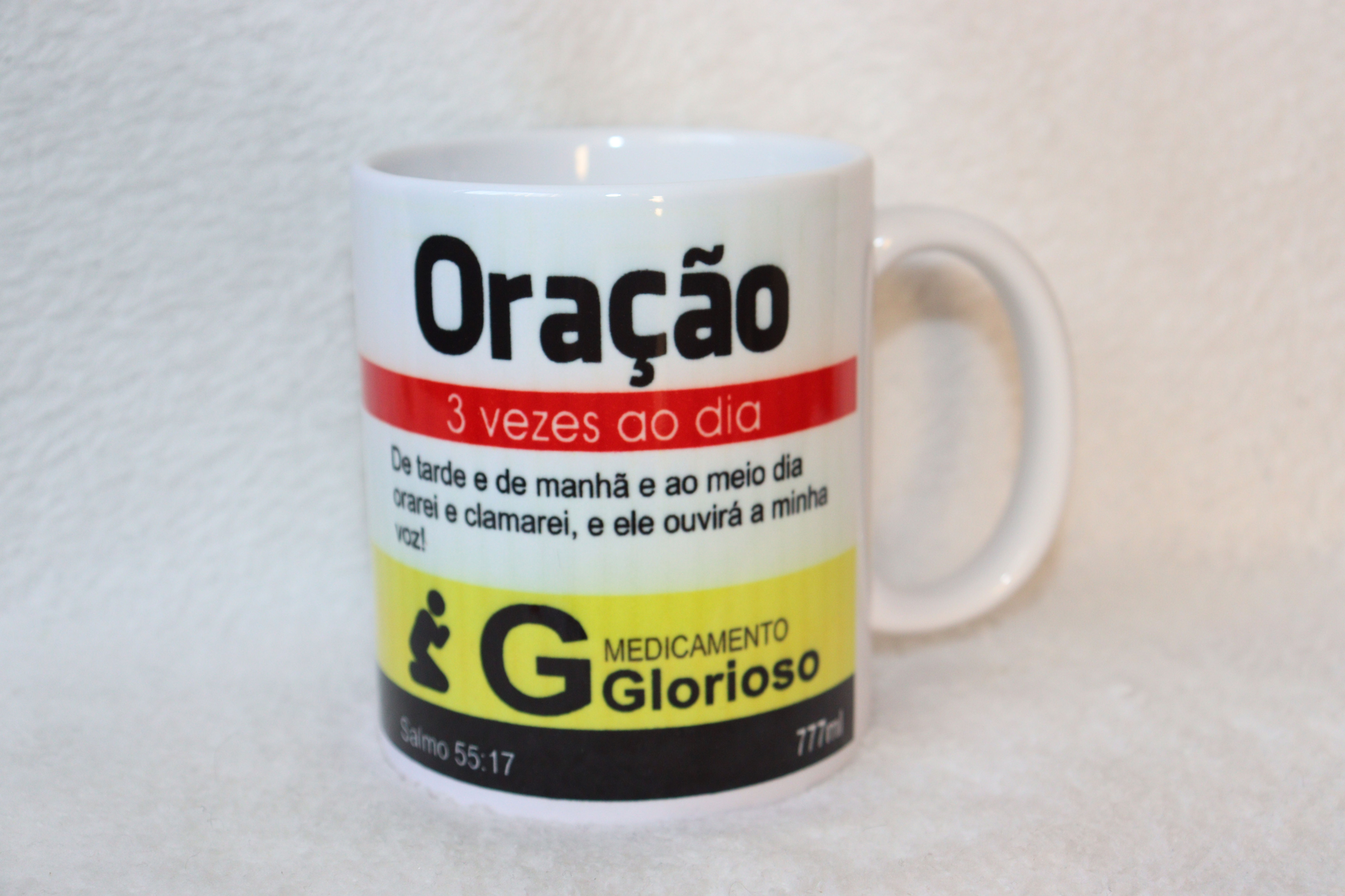 Caneca Oração 3 Vezes ao Dia