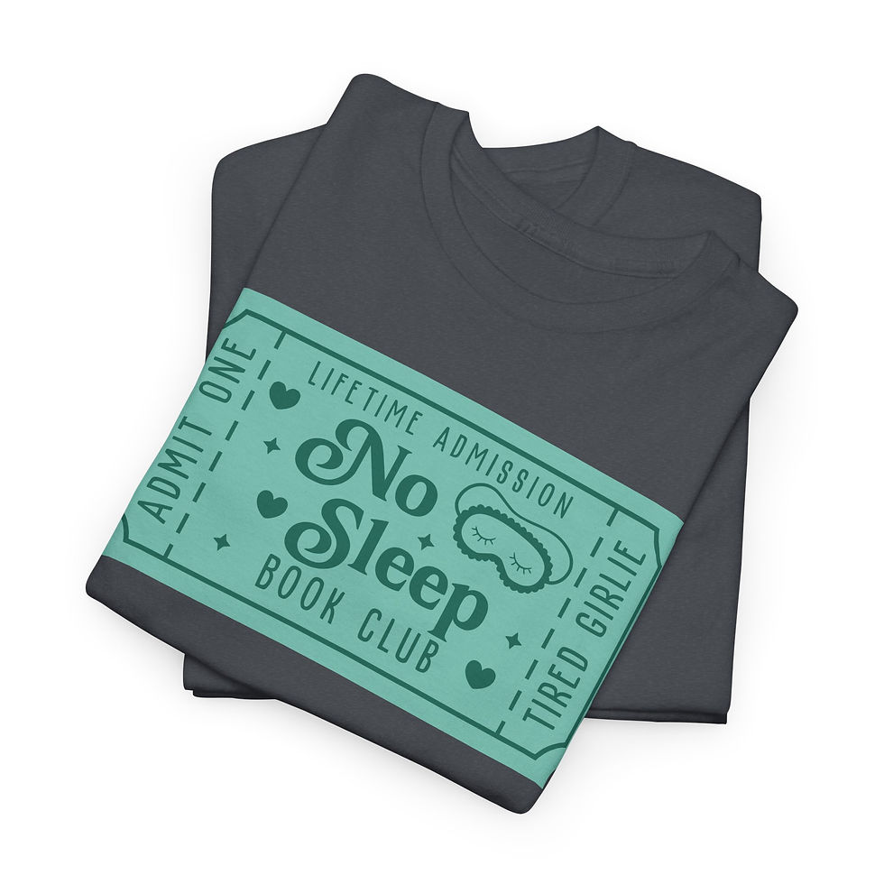 Thumbnail: No Sleep Book Club Ticket Graphic Tee