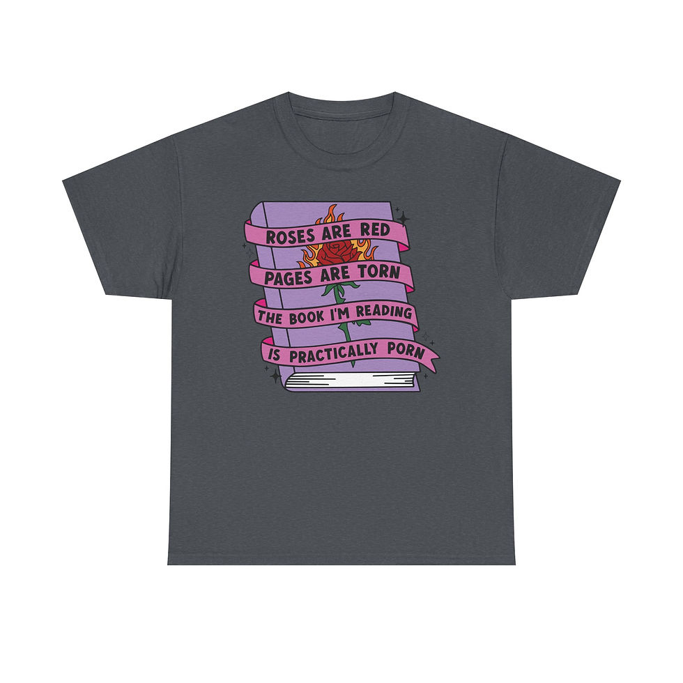 Thumbnail: Roses Are Red Book Poem Graphic Tee