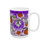 Thumbnail: 15oz Purple Ghost Mug, Looks raised\3D but is not.