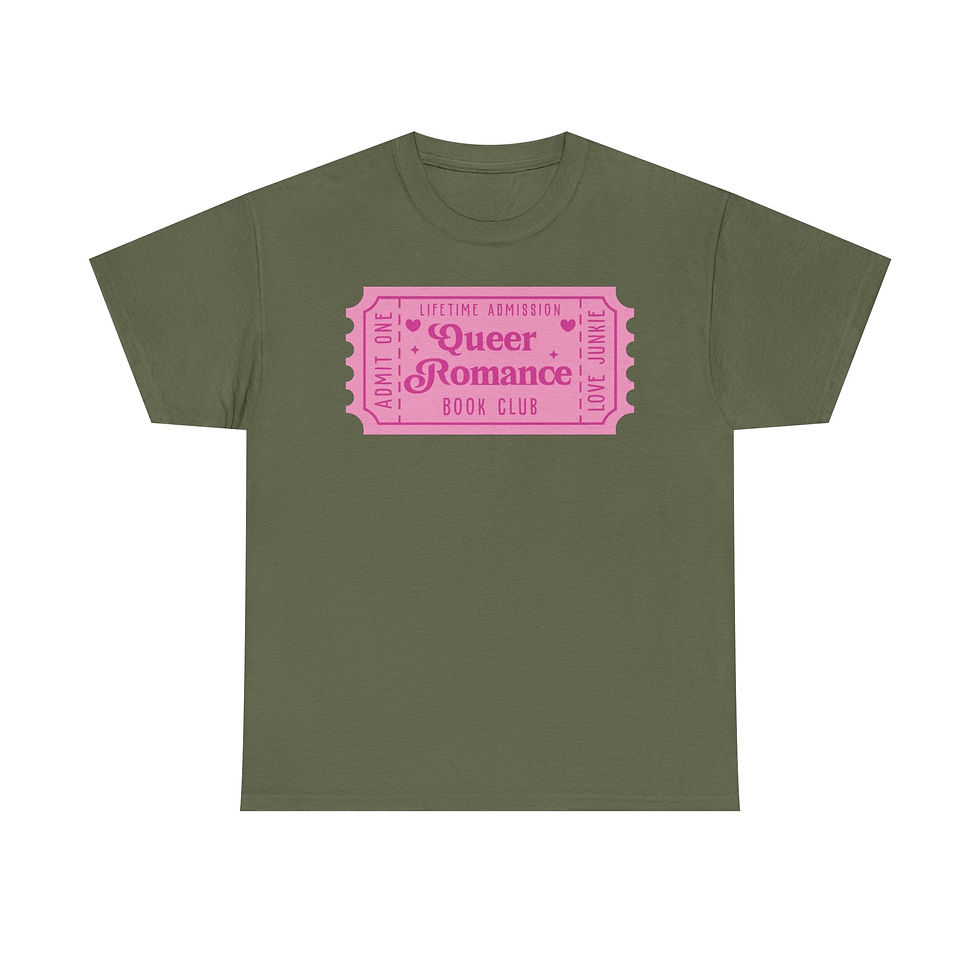Thumbnail: Queer Romance Book Club Ticket Graphic Tee