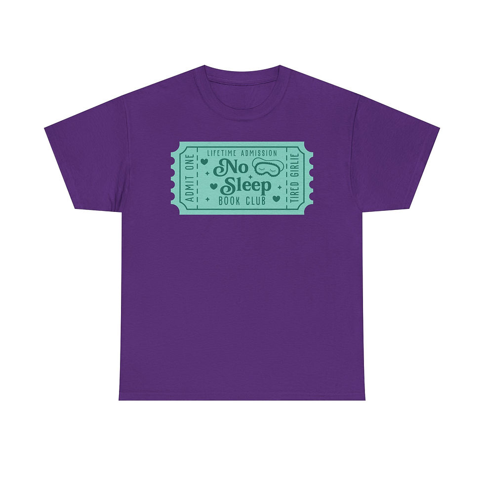 Thumbnail: No Sleep Book Club Ticket Graphic Tee