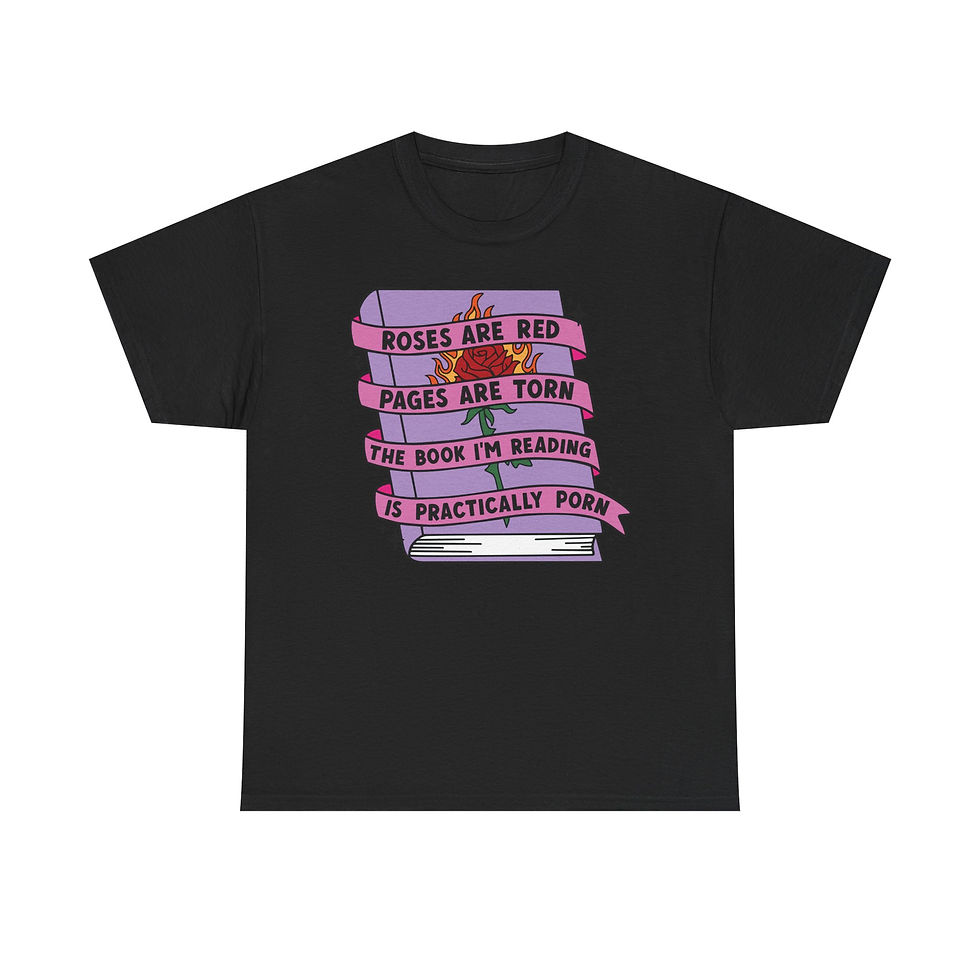 Thumbnail: Roses Are Red Book Poem Graphic Tee