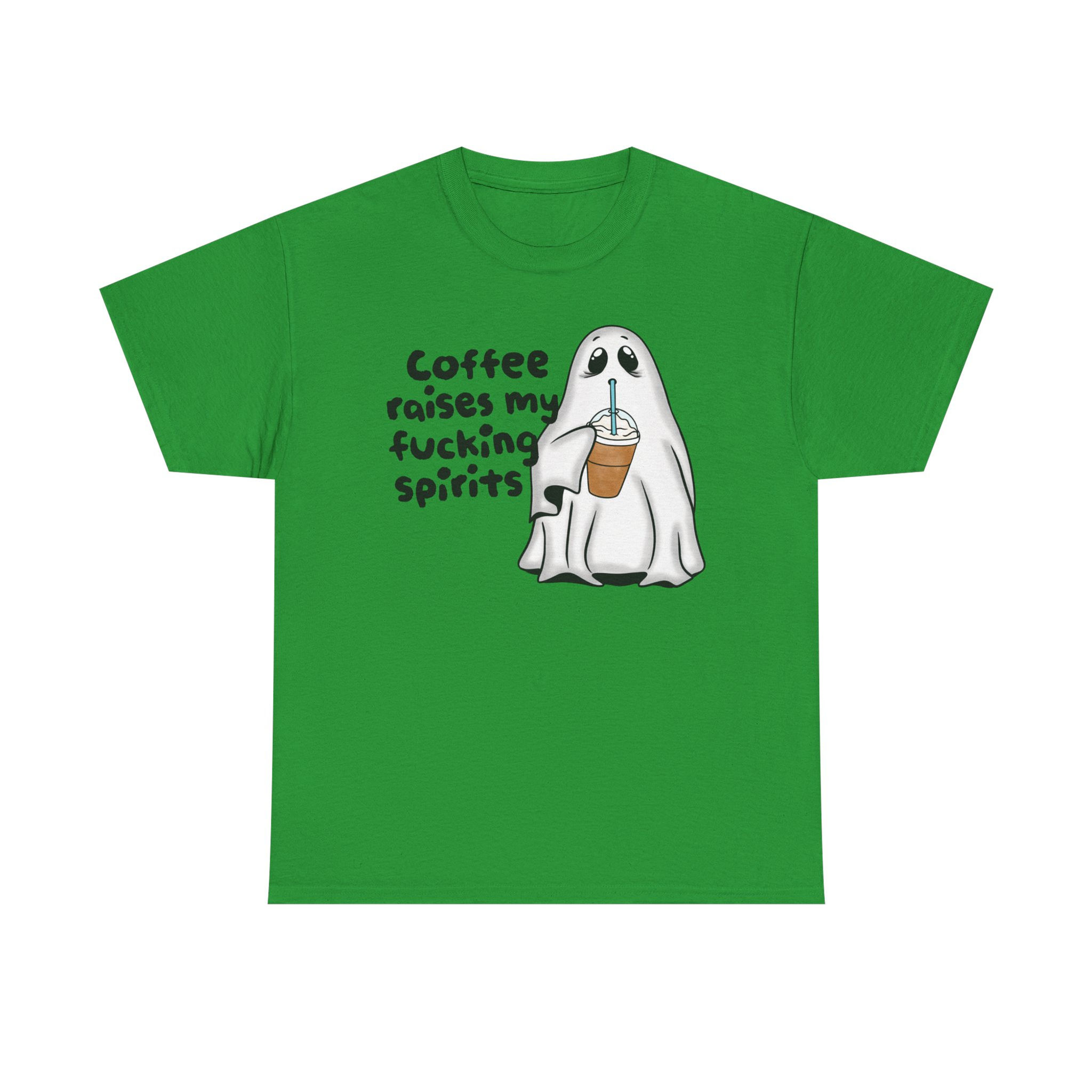 Cute Ghost Graphic Tee "Coffee Spirits"