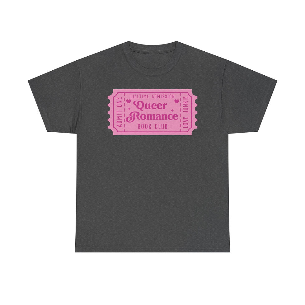 Thumbnail: Queer Romance Book Club Ticket Graphic Tee