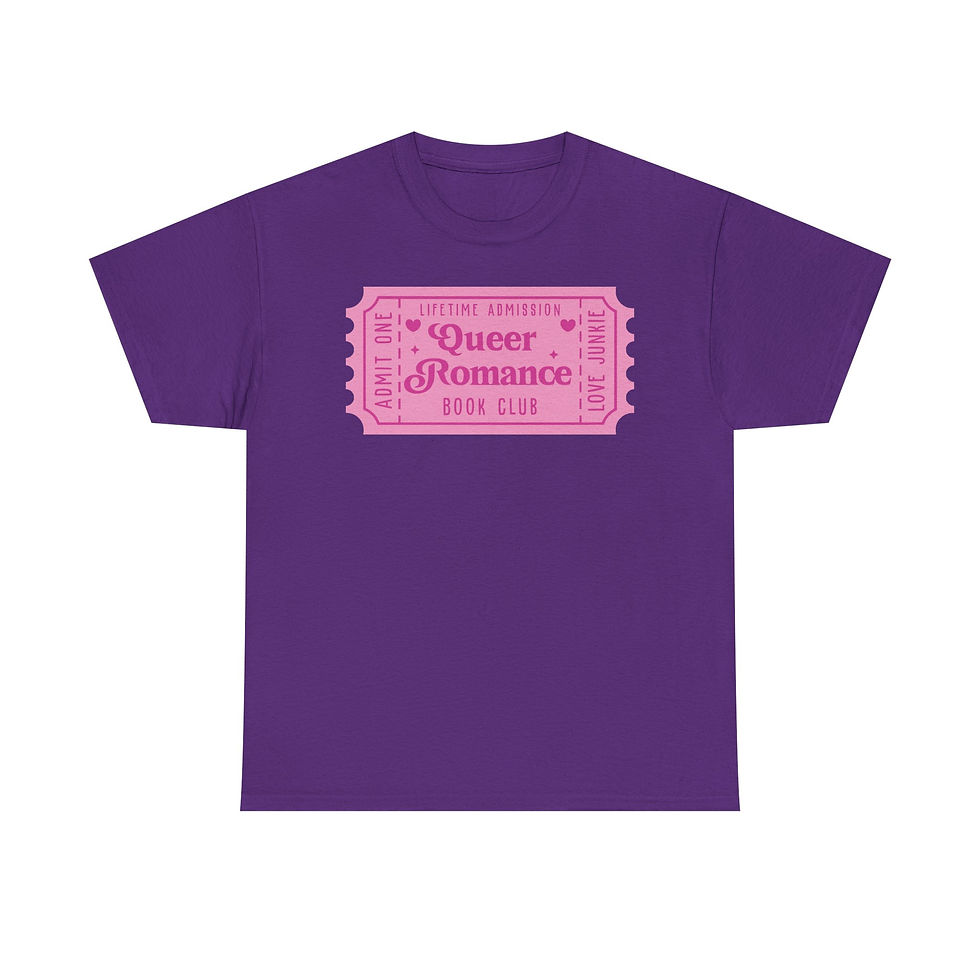 Thumbnail: Queer Romance Book Club Ticket Graphic Tee