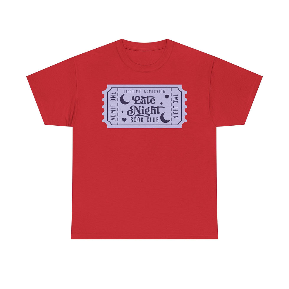 Thumbnail: Late Night Book Club Ticket Graphic Tee