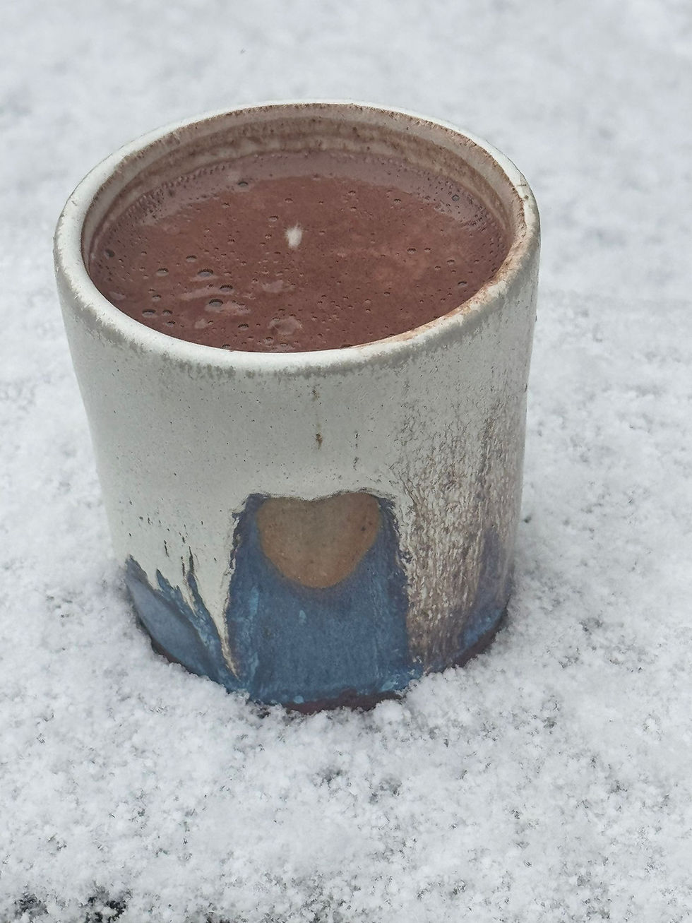 A Snowy Morning Connection with Ceremonial Cacao