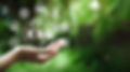 ESG icon concept in the hand for environmental, social, and governance in sustainable and