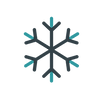 Ice maker snowflake icon