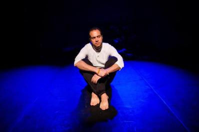 Actor for Psyche Delight, a theatre company made up of refugees an asylum seekers, Baraa Halabeih uses acting to bring light to the issues he has faced // Photo: Jose Farinha