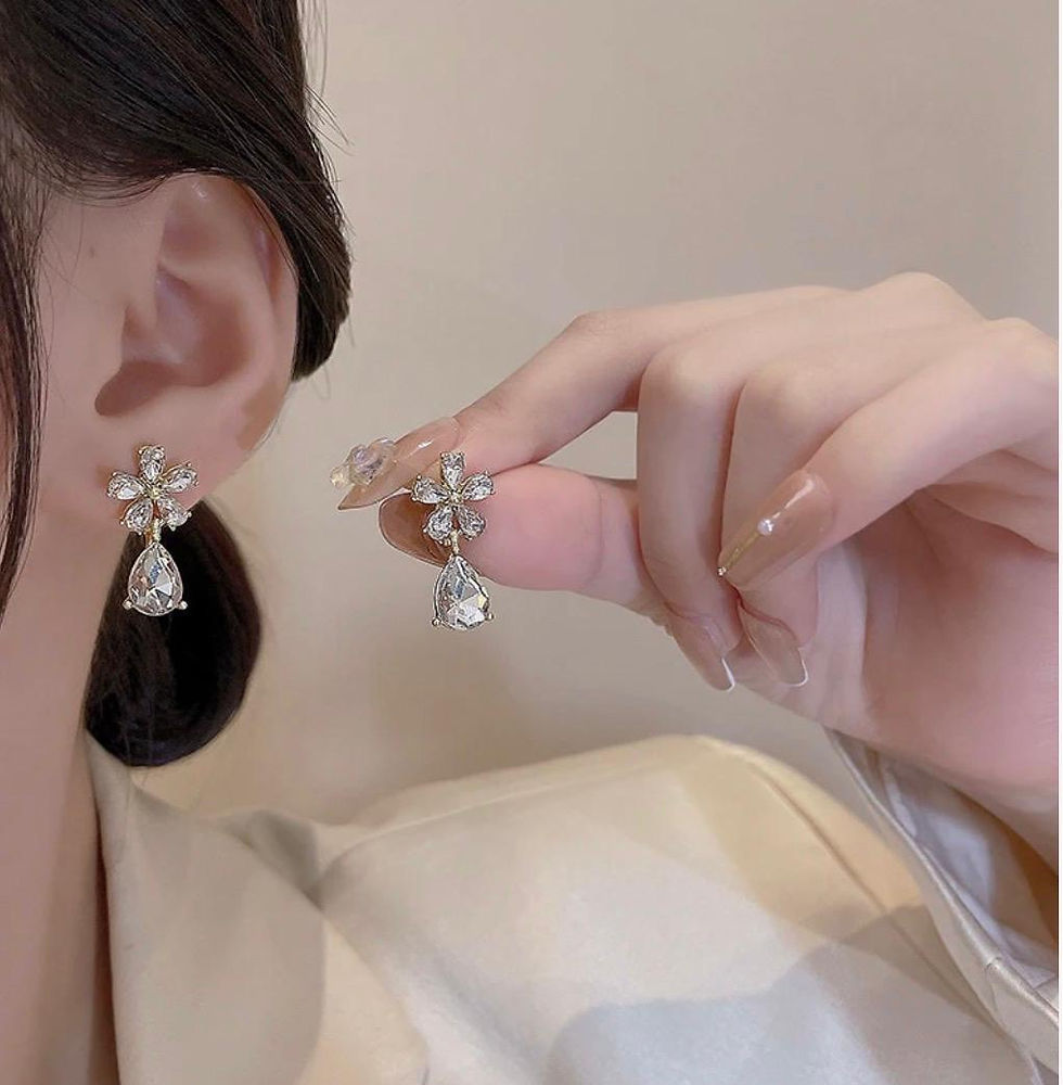 Thumbnail: Crystal Bloom Earrings