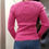 Miniature : Pull fin côtelé fuchsia EVA