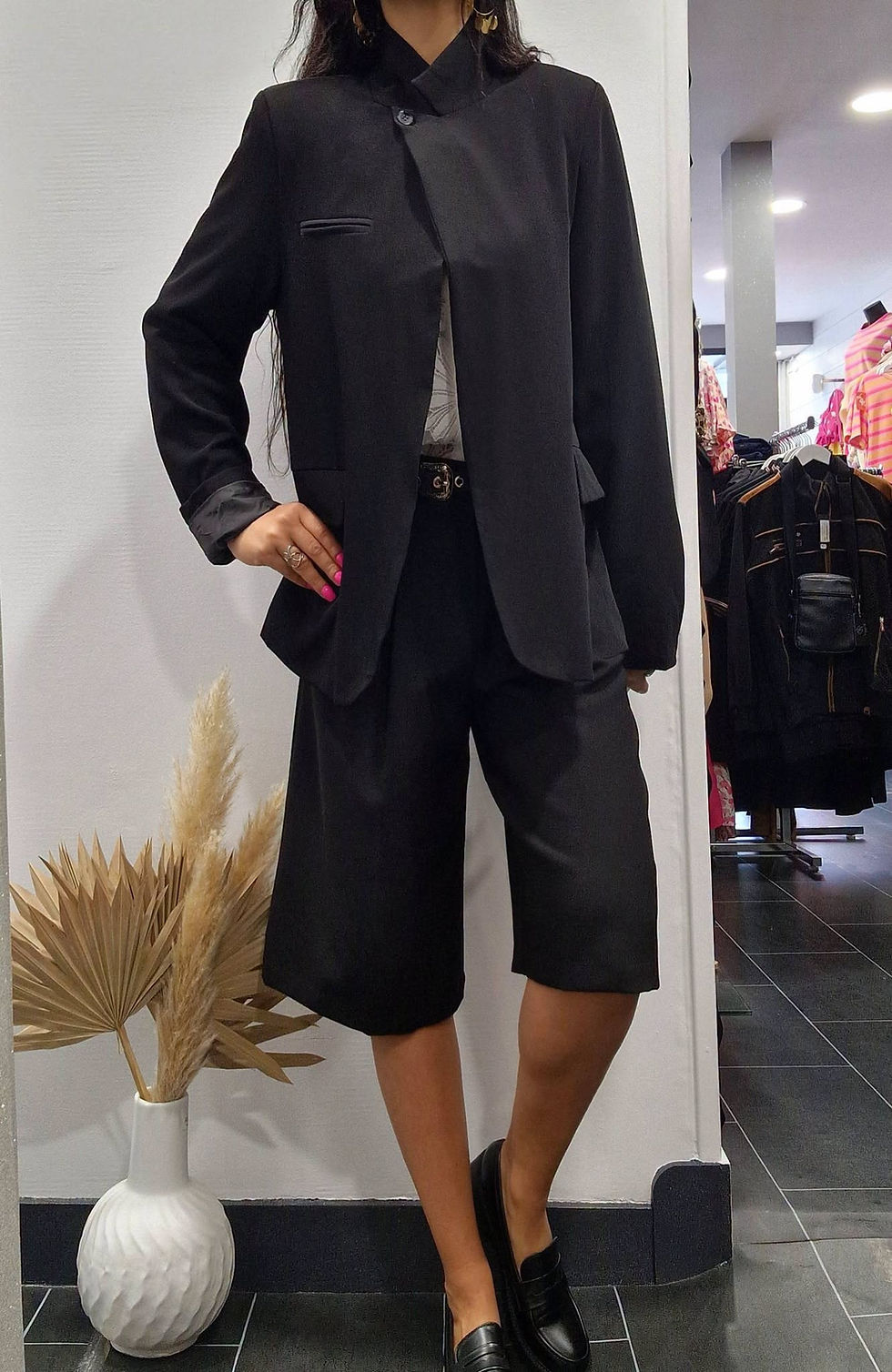 Miniature : Blazer noir croisé devant MERYL