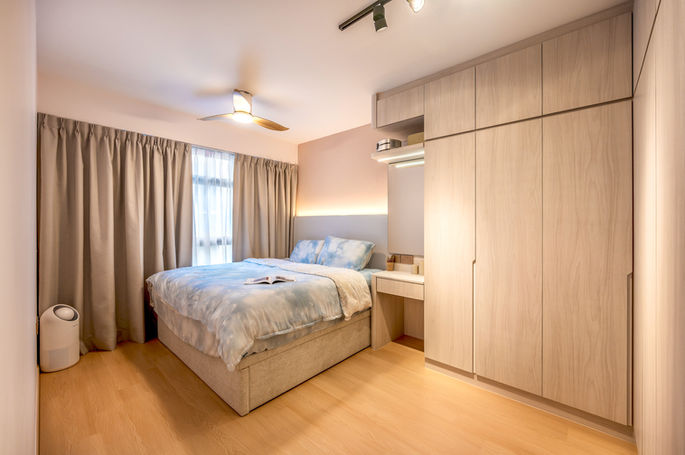 Punggol Way master bedroom | Vitas Design SG
