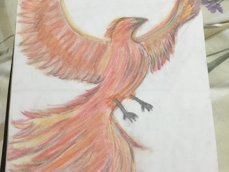 Finished colored Phoenix