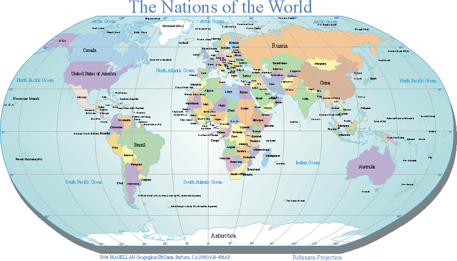 Map of he World