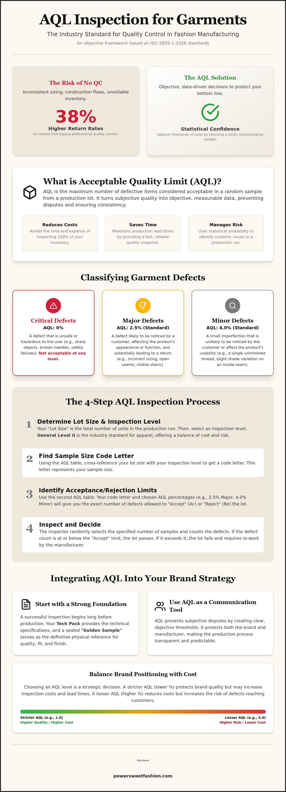 AQL inspection for garments explained