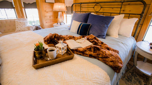 Camp-David-Retreat-Dripping-Springs-TX-lodge-Nature Room, accommodations, king bed