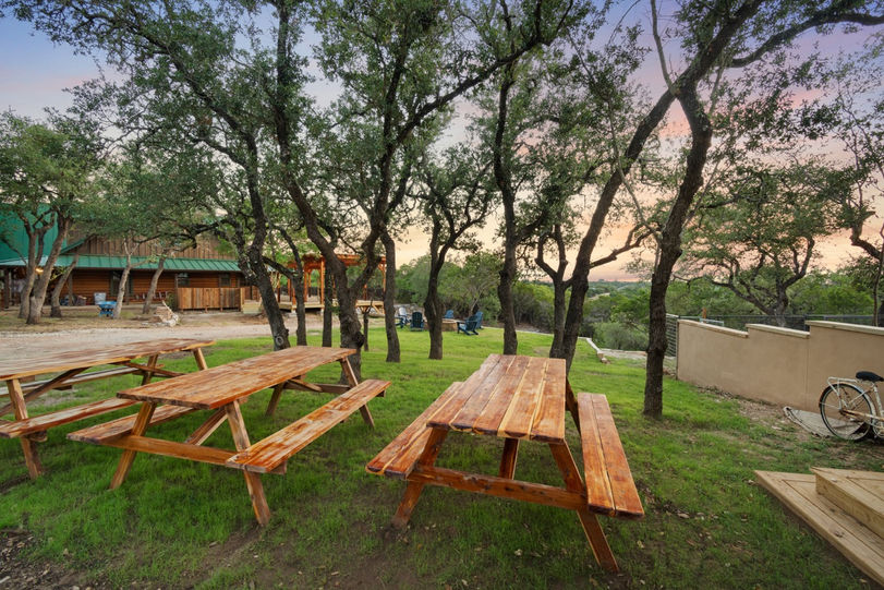 Camp-David-Retreat-Dripping-Springs-TX-picnic, outdoors, family, meals, gatherings, food, friendship