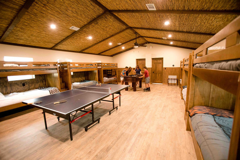 Camp-David-Retreat-Dripping-Springs-TX-accommodations-bunkhouse-pingpong-games-foosball