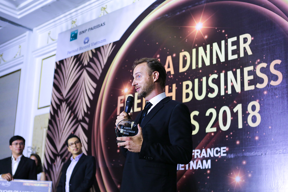 Julien Brun received the Entrepreneur Trophy